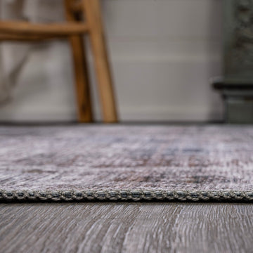 Alanya Ornate Medallion Washable Area Rug